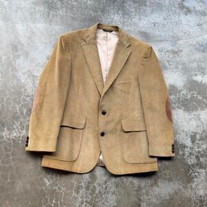 Vintage 90's ORVIS corduroy khaki tan blazer sport suit jacket